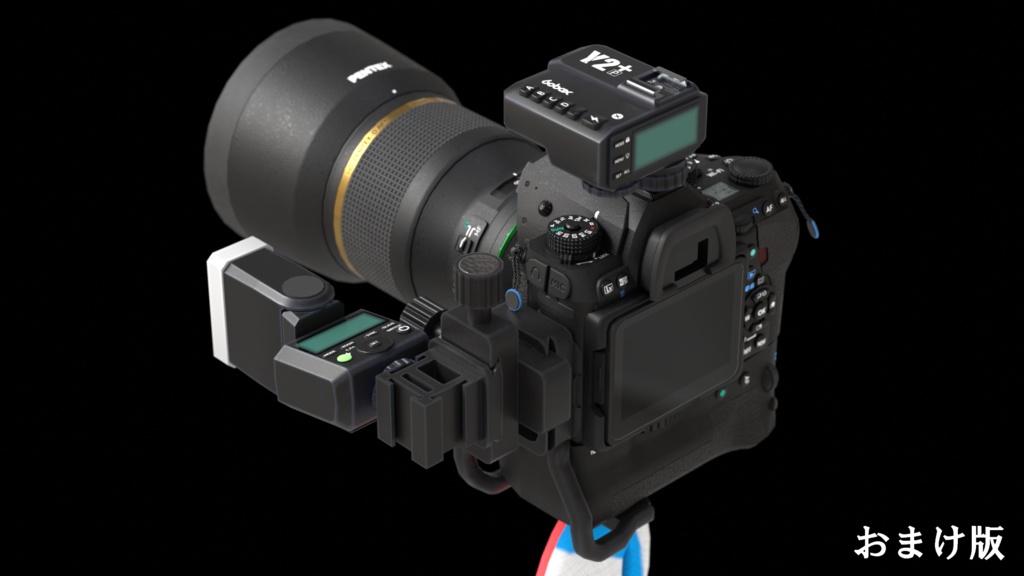 (無料)3Dモデル「レンズ交換式デジタル一眼レフカメラ(K-I)」