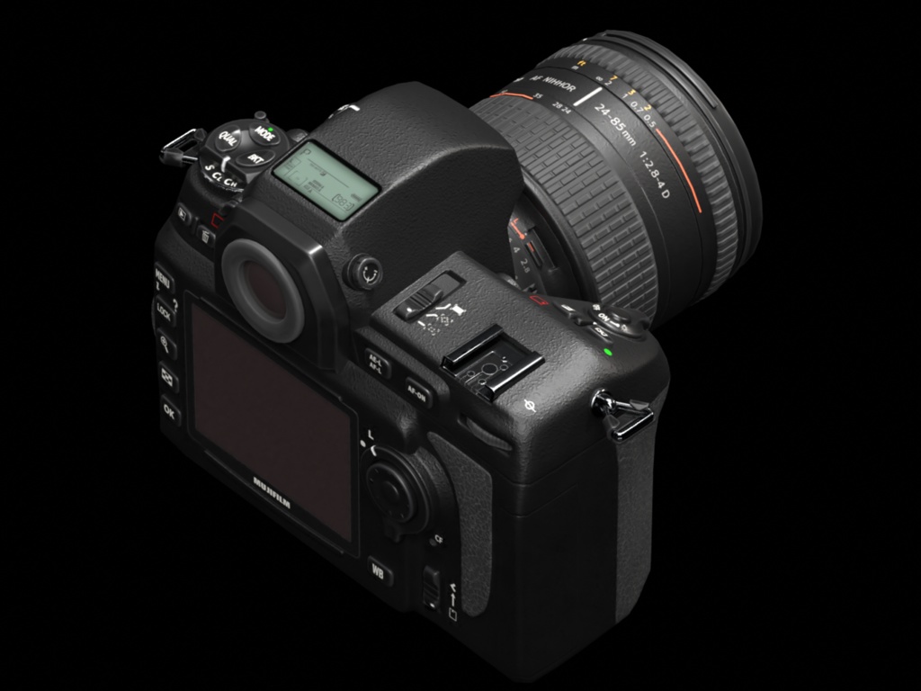 3Dモデル「レンズ交換式一眼レフタイプデジタルカメラ(E100Pro)」【VRC/VirtualLens2等】