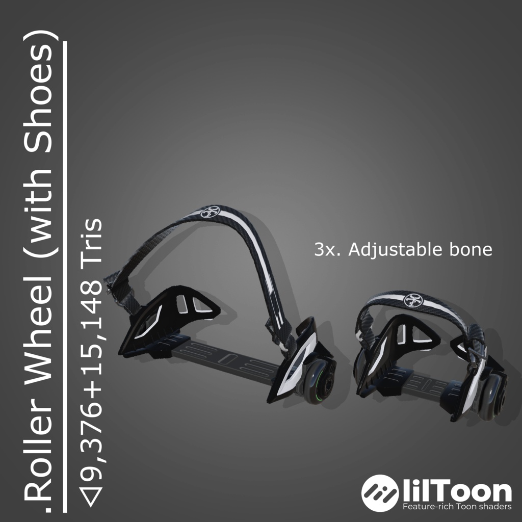 3Dモデル「RollerWheel+RunningShoes」