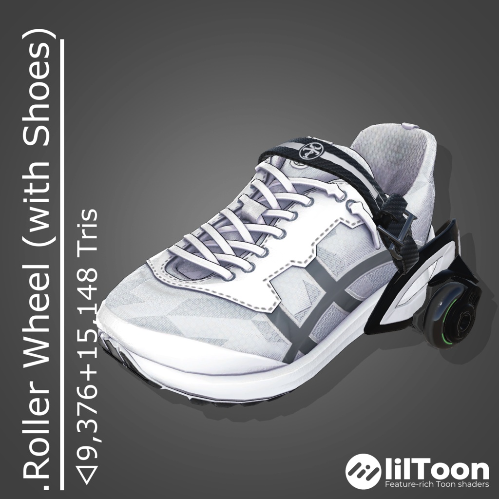 3Dモデル「RollerWheel+RunningShoes」