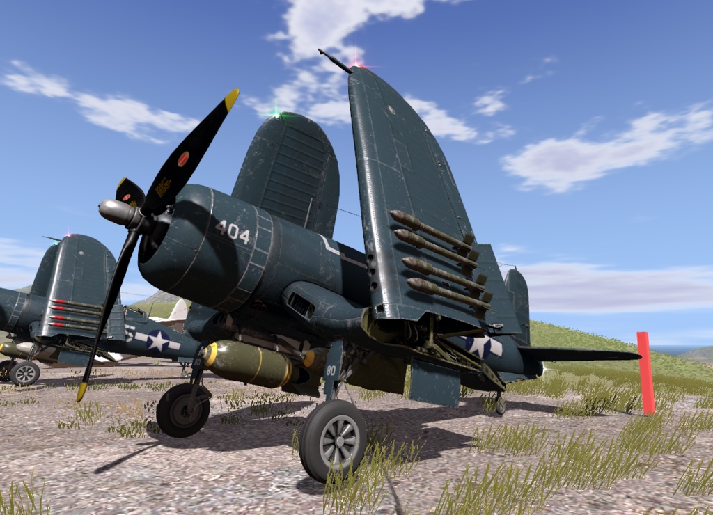 3Dモデル「Vought F4U-1A Corsair」【VRC向け】