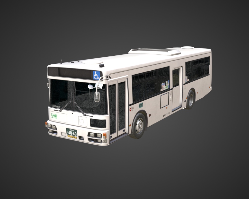 (CC-BY)3Dモデル「バス(M尺)」