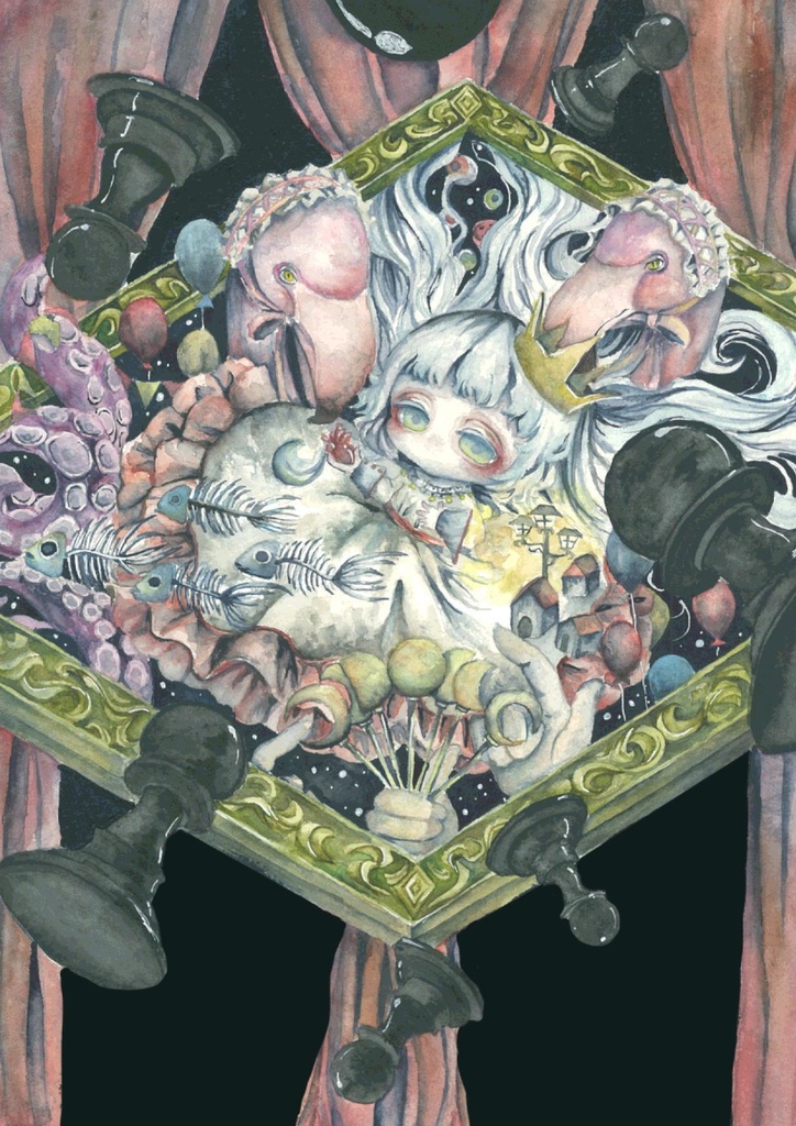 ポストカード▼額中依存症