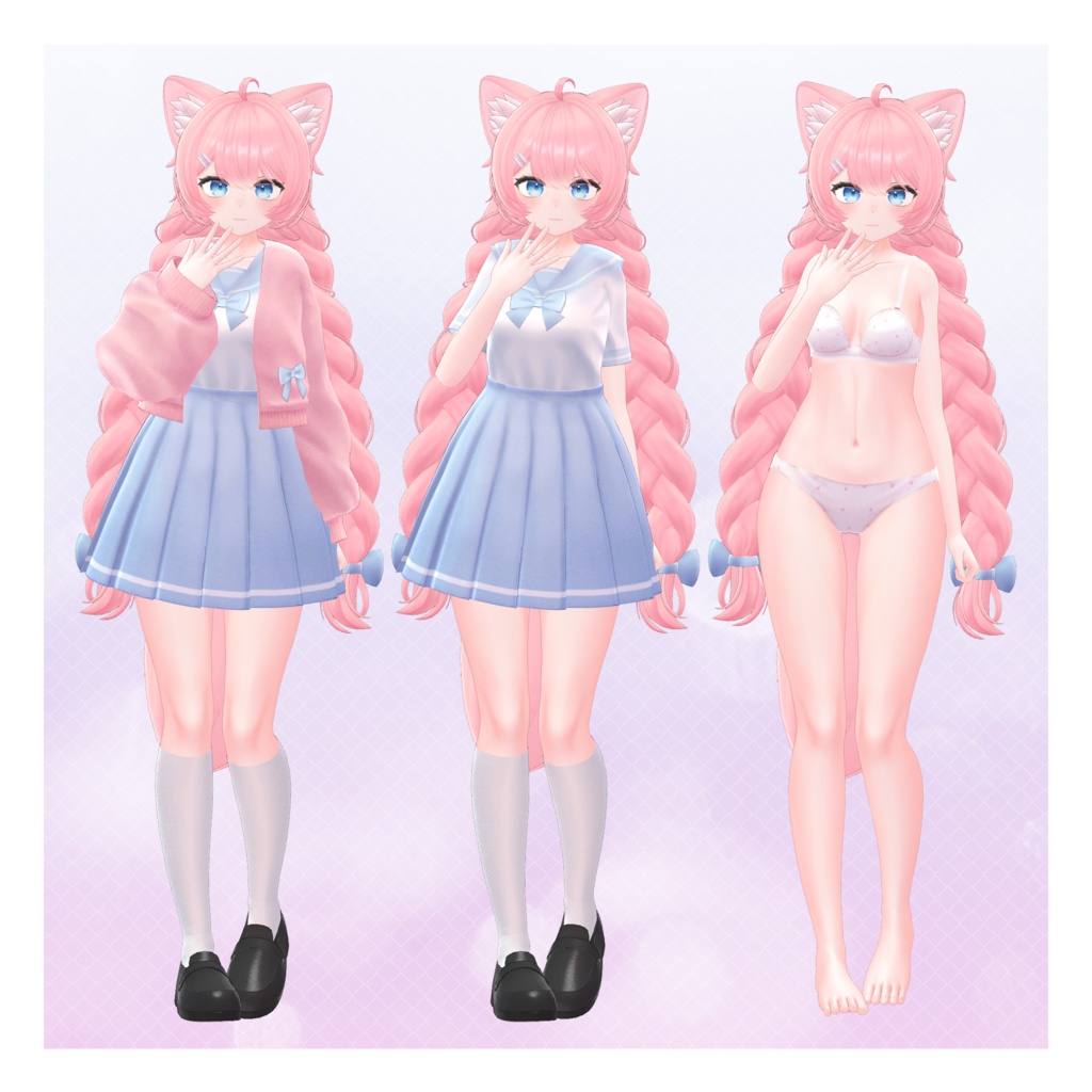 オリジナル3Dモデル「桃香」ver1.0.2