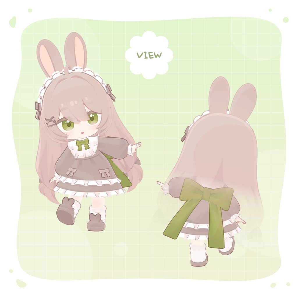 オリジナル3Dモデル「ここね - Kokone」ver1.0.1