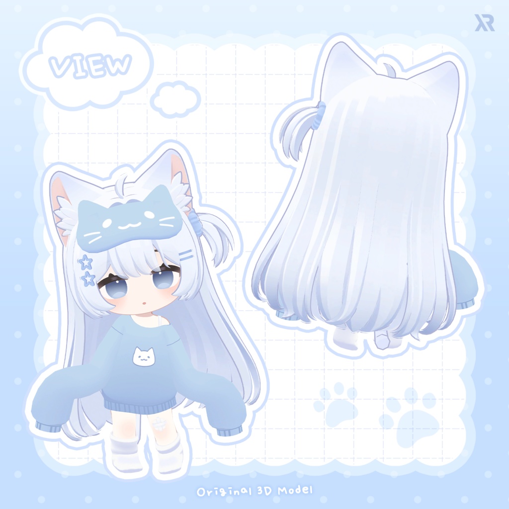 オリジナル3Dモデル「りりえ - Ririe」ver1.0.0