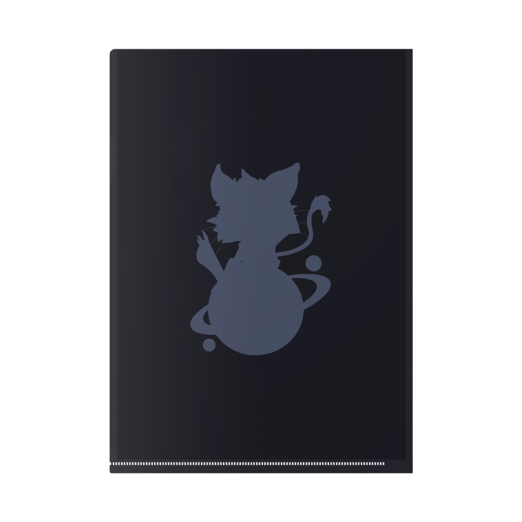 クリアファイル(シルエット・ネイビー / レイク)