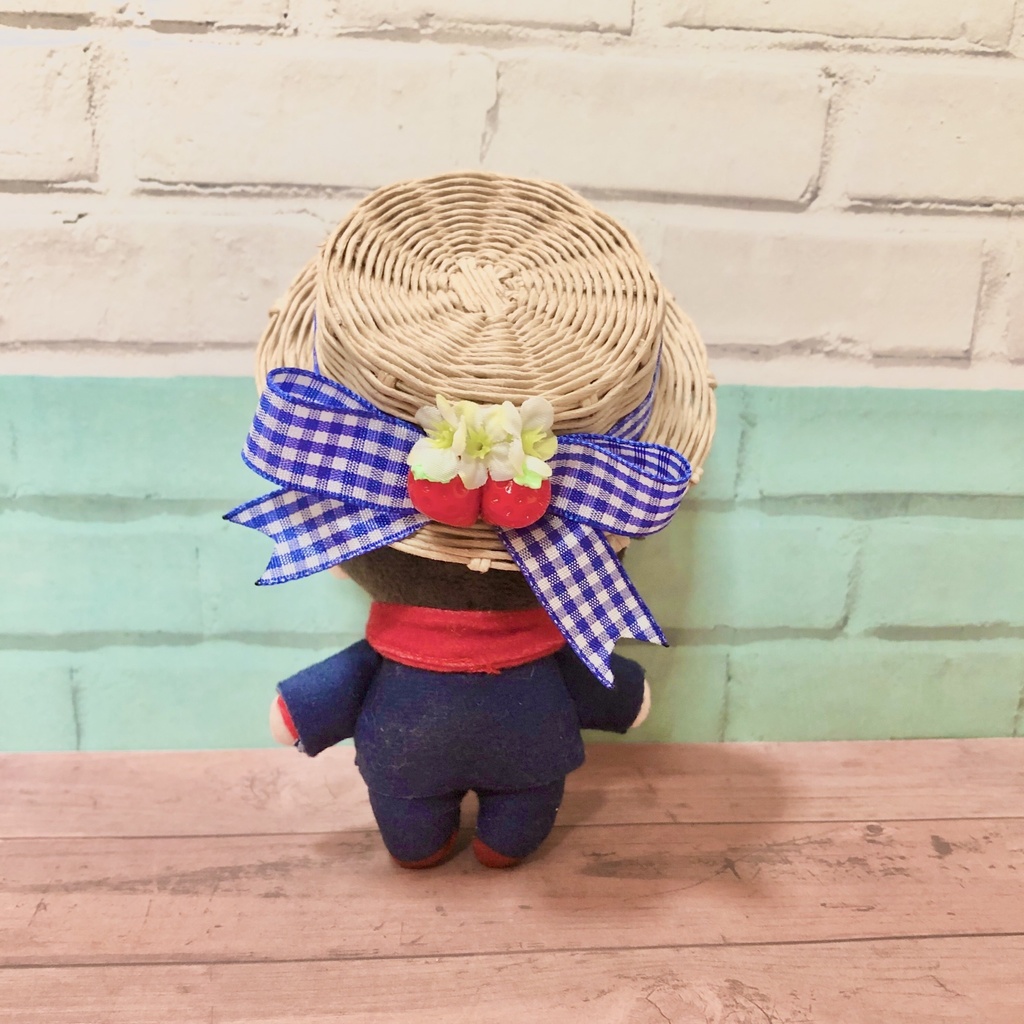 ぬい用カンカン帽(いちご)