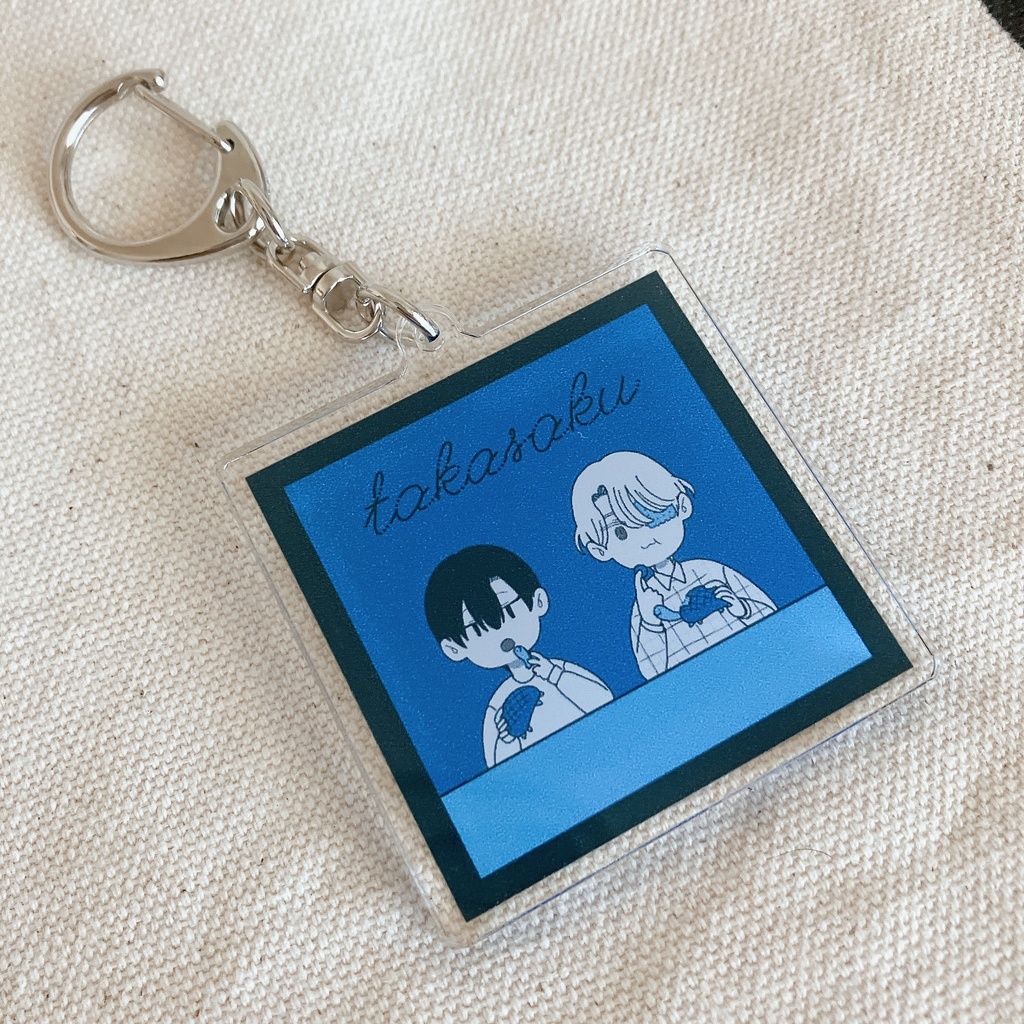 かめパンアクリルキーホルダー(blue)