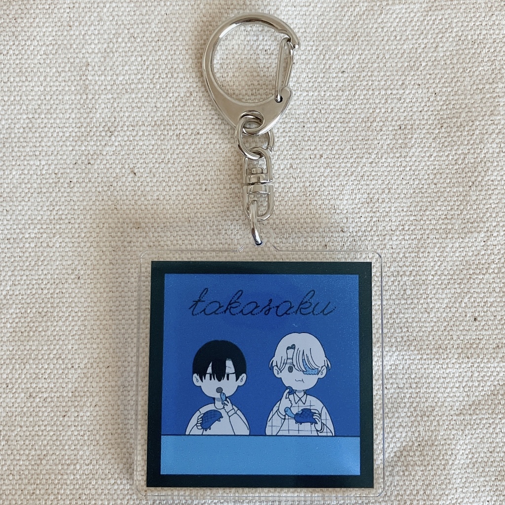 かめパンアクリルキーホルダー(blue)