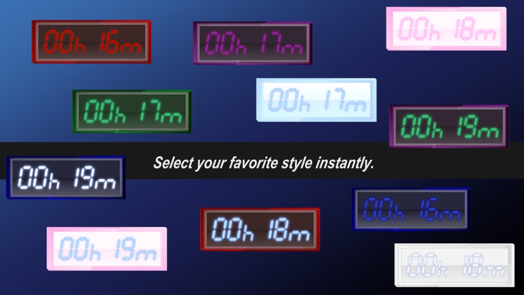 SenagaTimeMiru - デスクトップ画面に時間の計測をするアプリ