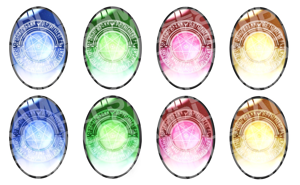 召喚魔法陣アイ【改変用瞳テクスチャ】