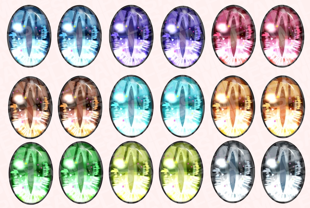 ザフィール・アイ【改変用瞳テクスチャ】