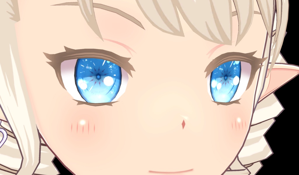 氷雪結晶の瞳【改変用瞳テクスチャ】