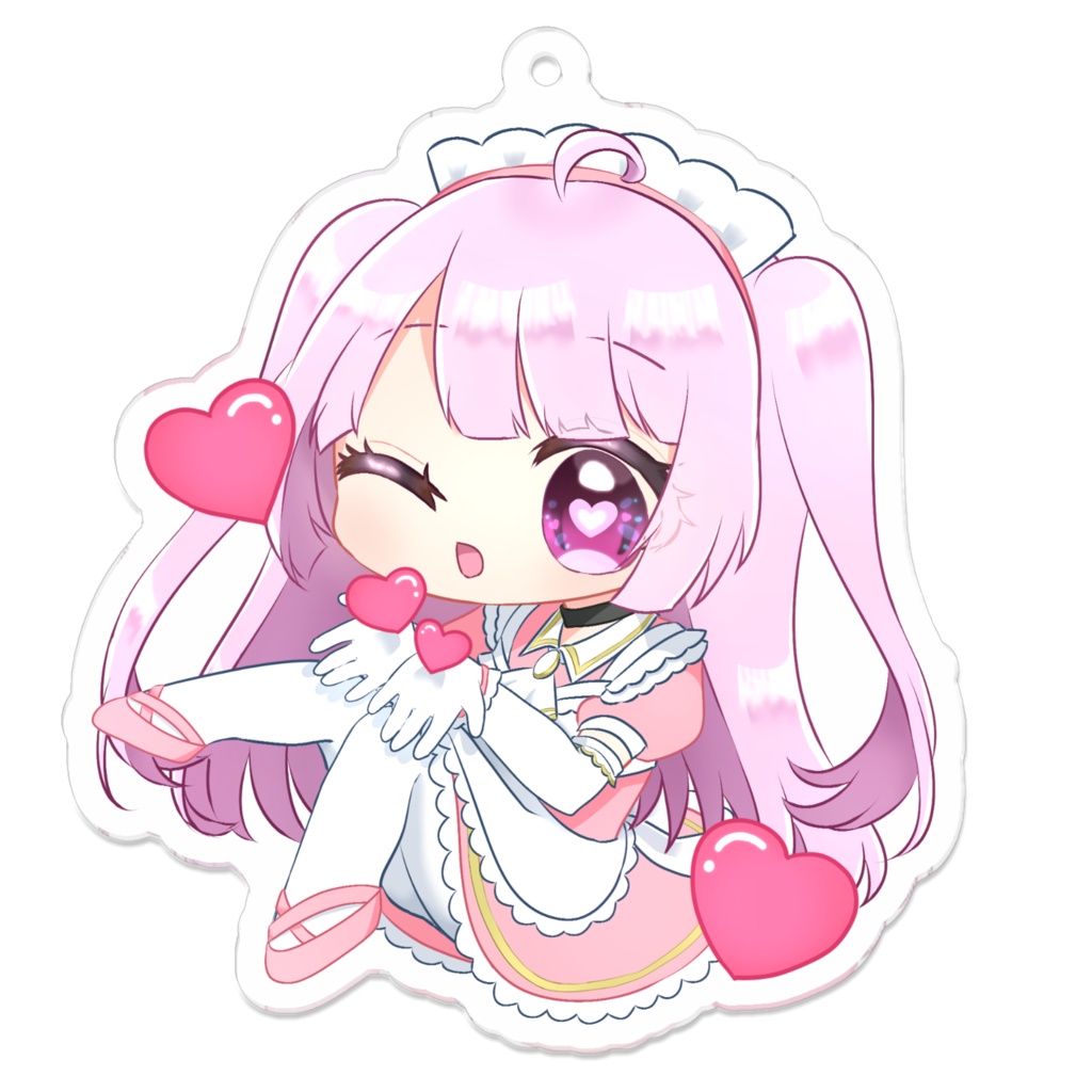 天羽えるSDアクリルキーホルダー✧ハートVer.