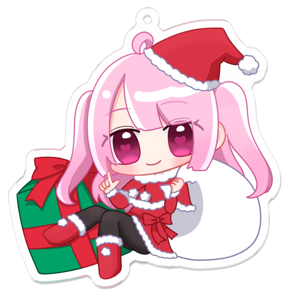 天羽えるSDアクリルキーホルダー✧クリスマスVer.
