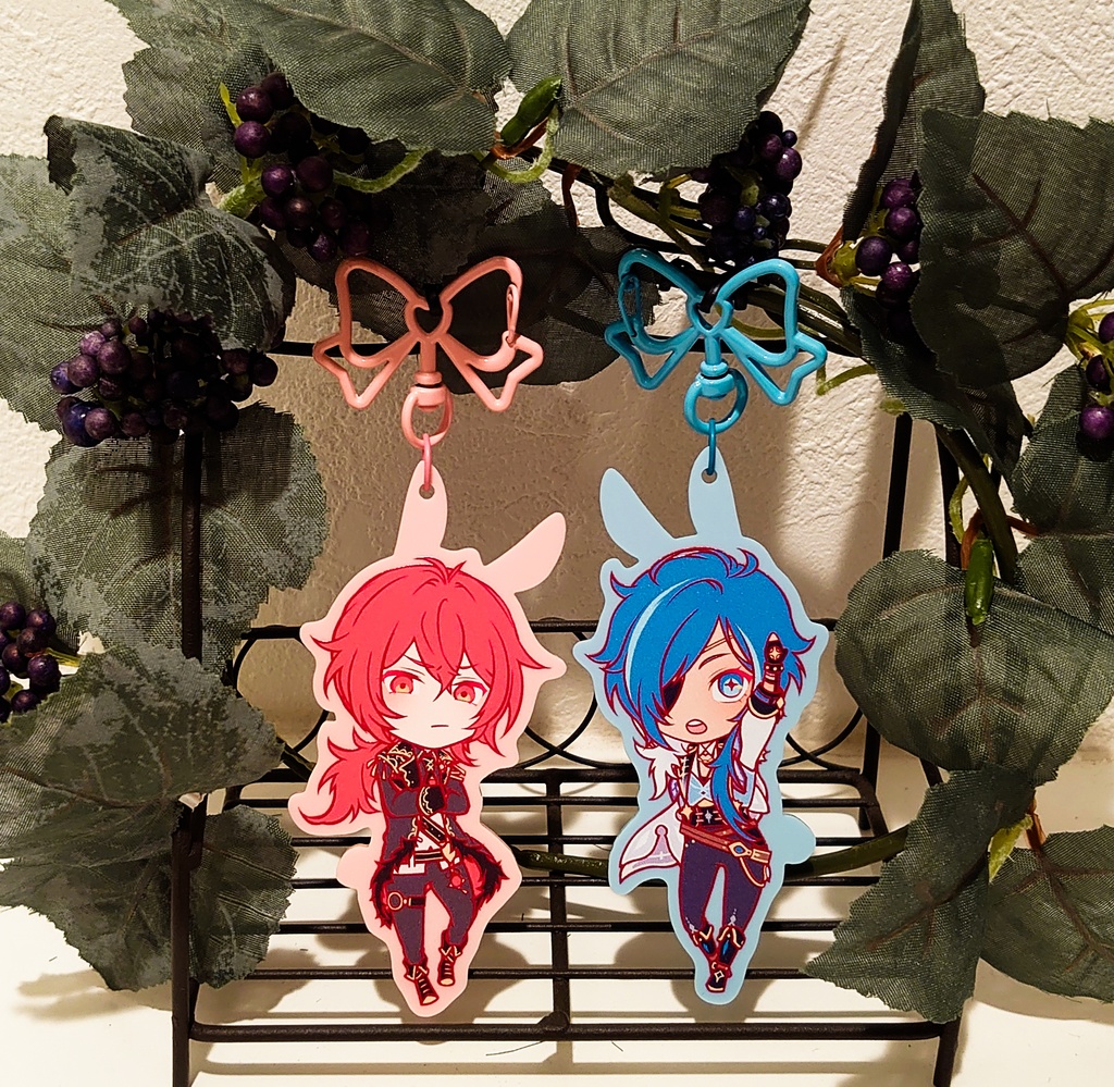 アクリルキーホルダー「あかいこ あおいこ」