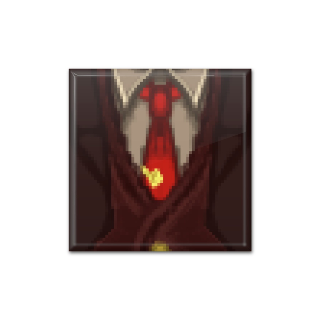 真四角缶バッジ Ver.誠実と忠実の燕尾服