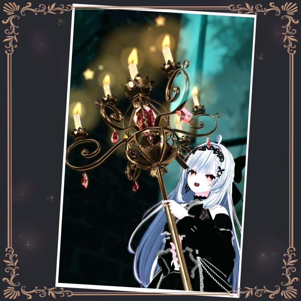 ✨セール中✨全36色【ギミック付き】炎揺らめく~ChandelierScepter ~