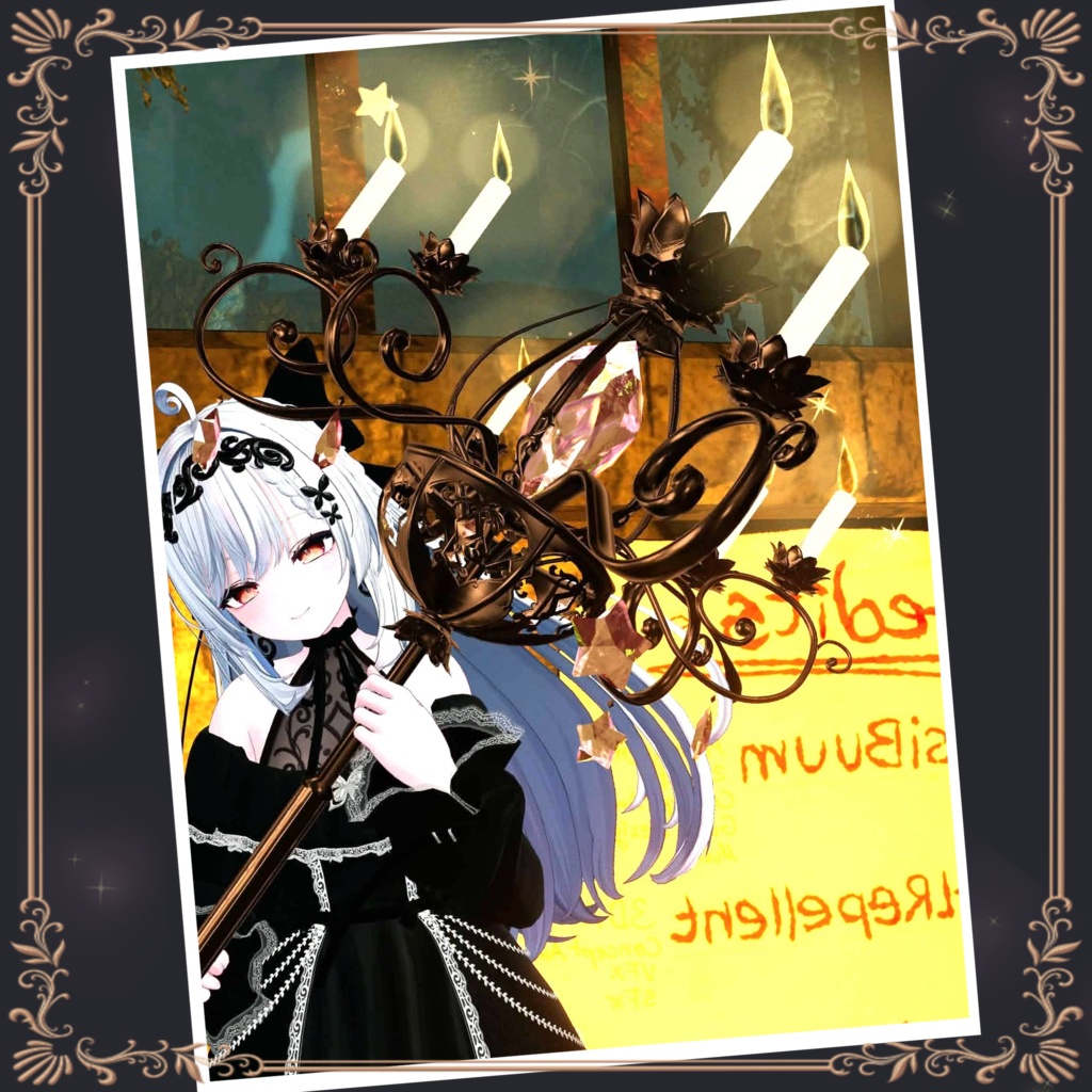 ✨セール中✨全36色【ギミック付き】炎揺らめく~ChandelierScepter ~