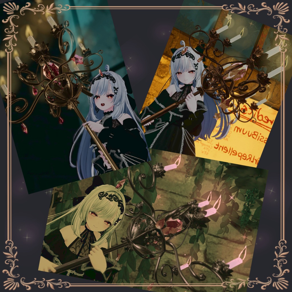 ✨セール中✨【ギミック付き】炎揺らめく~ChandelierScepter ~