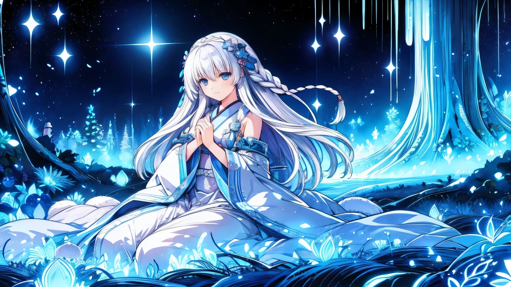 イラスト：牡羊座の女神ー星の大樹の下で