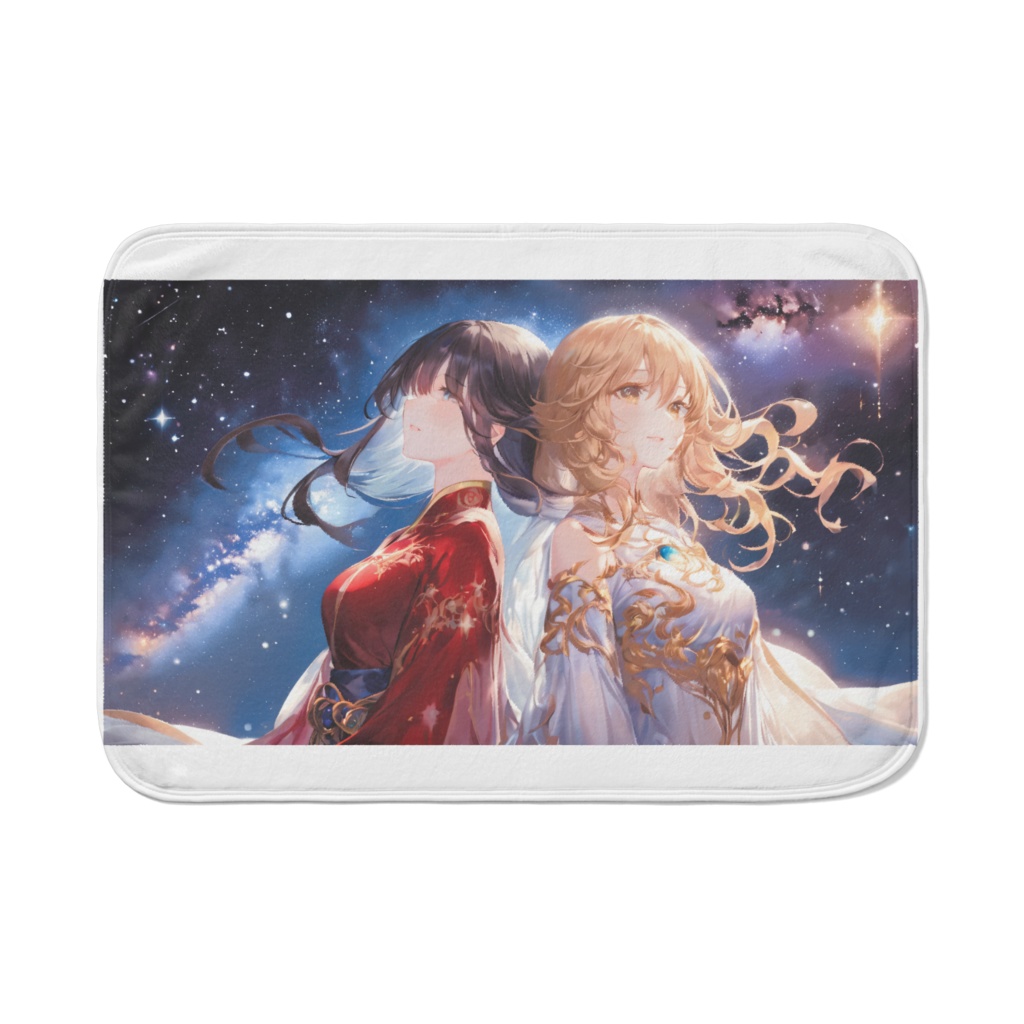 双子座の女神：まばゆい星雲に囲まれて