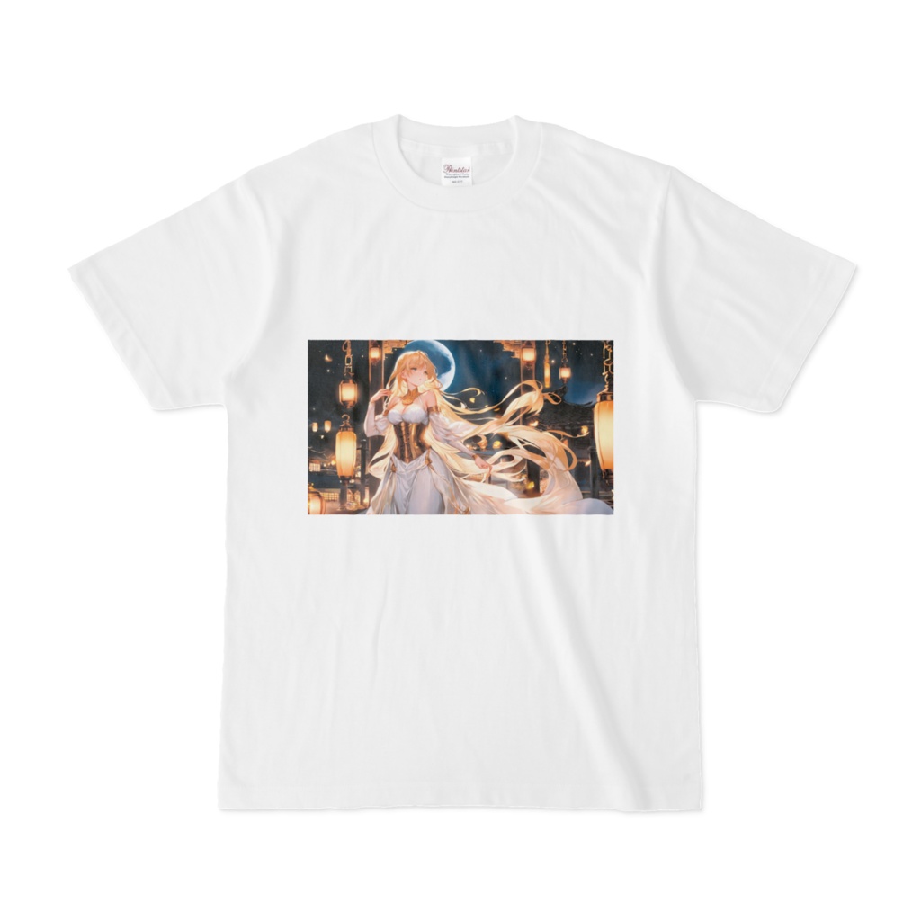 <Tシャツ>天秤座の女神：ランタンが浮かび舞う夜景