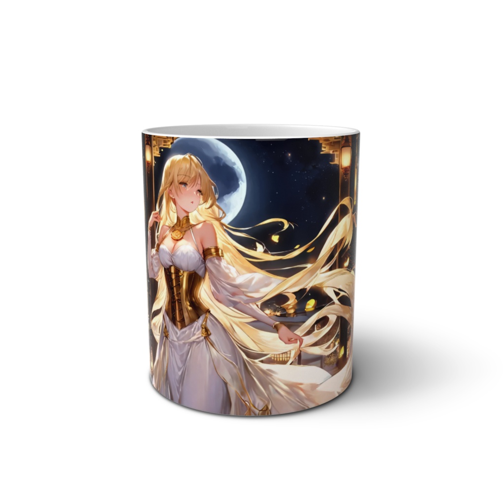 <マグカップ>天秤座の女神：ランタンが浮かび舞う夜景