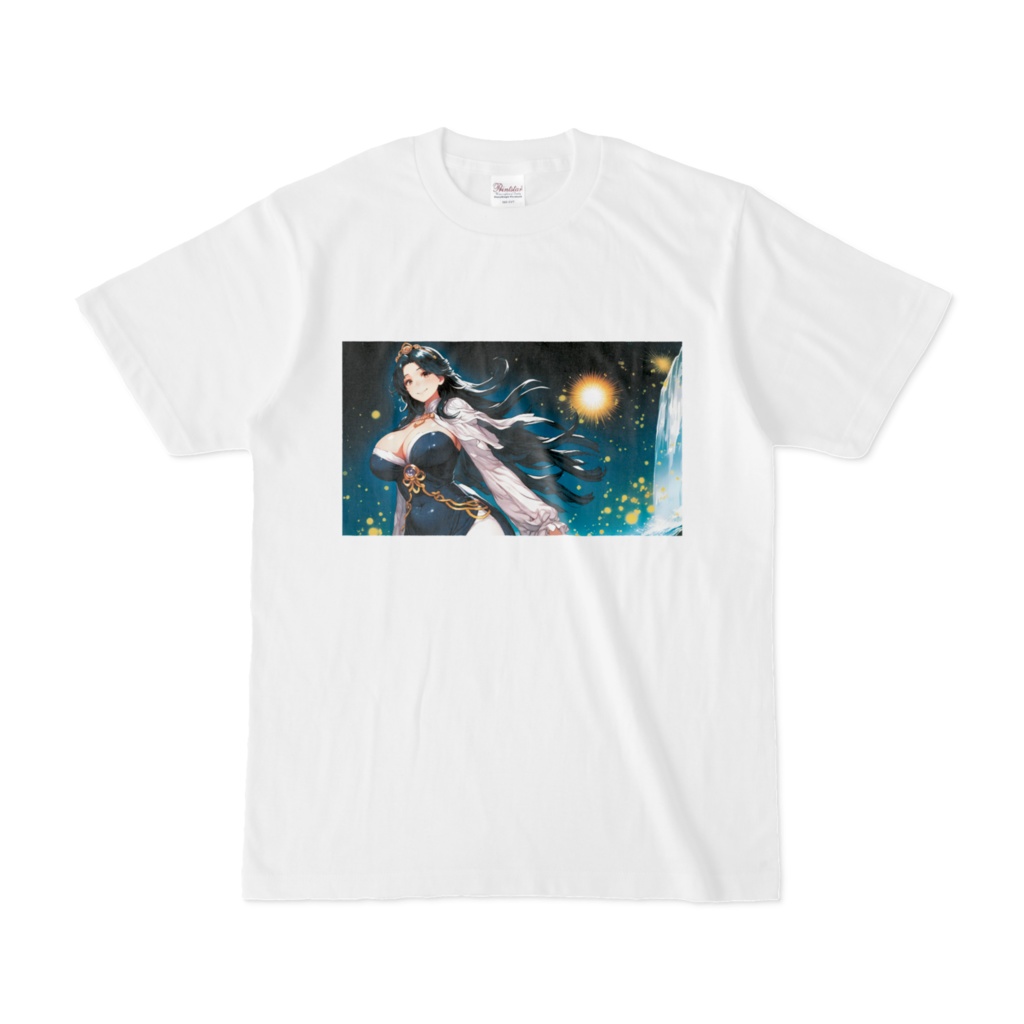 <Tシャツ>乙女座の女神:氷山と巨星の浮かぶ星空