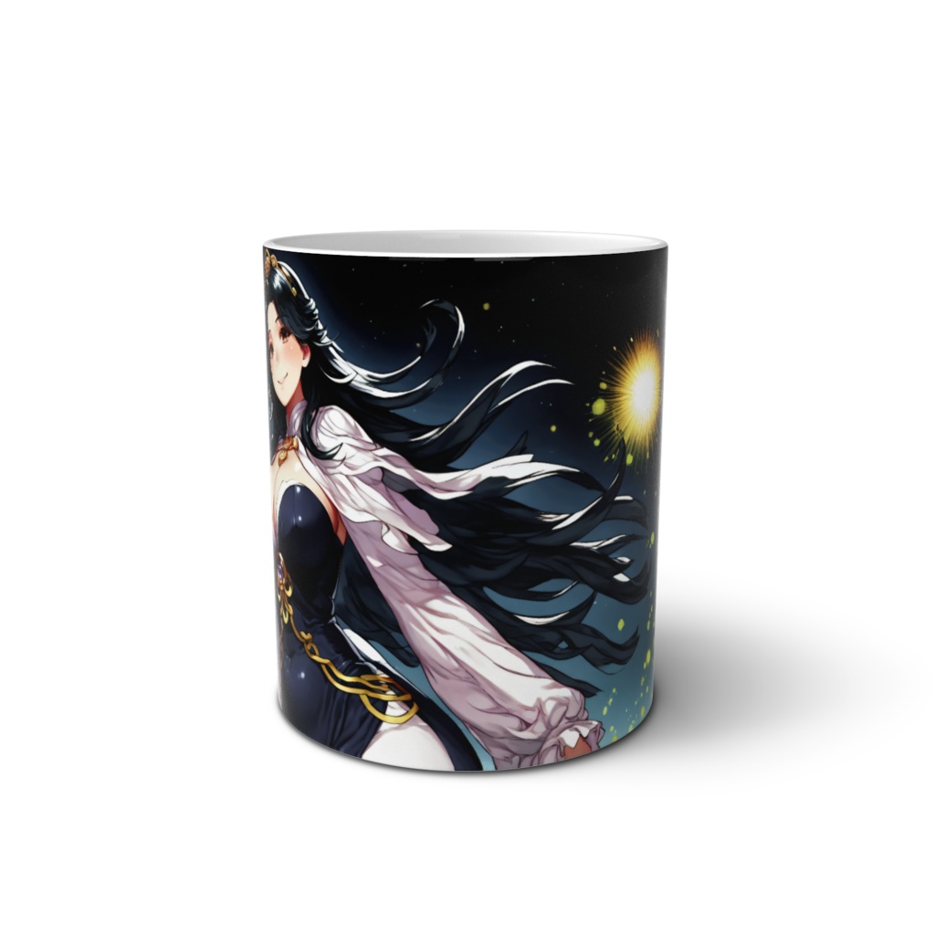 <マグカップ>乙女座の女神:氷山と巨星の浮かぶ星空