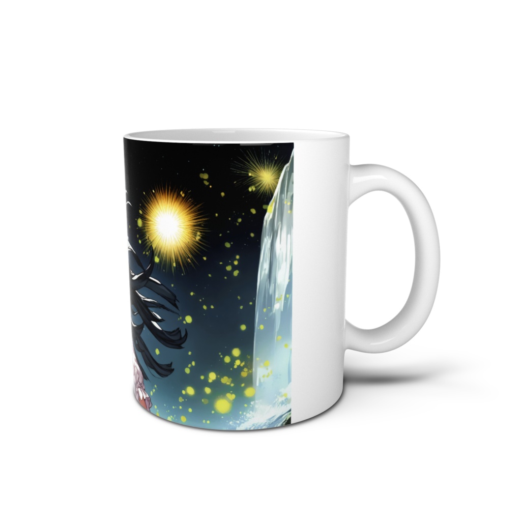 <マグカップ>乙女座の女神:氷山と巨星の浮かぶ星空