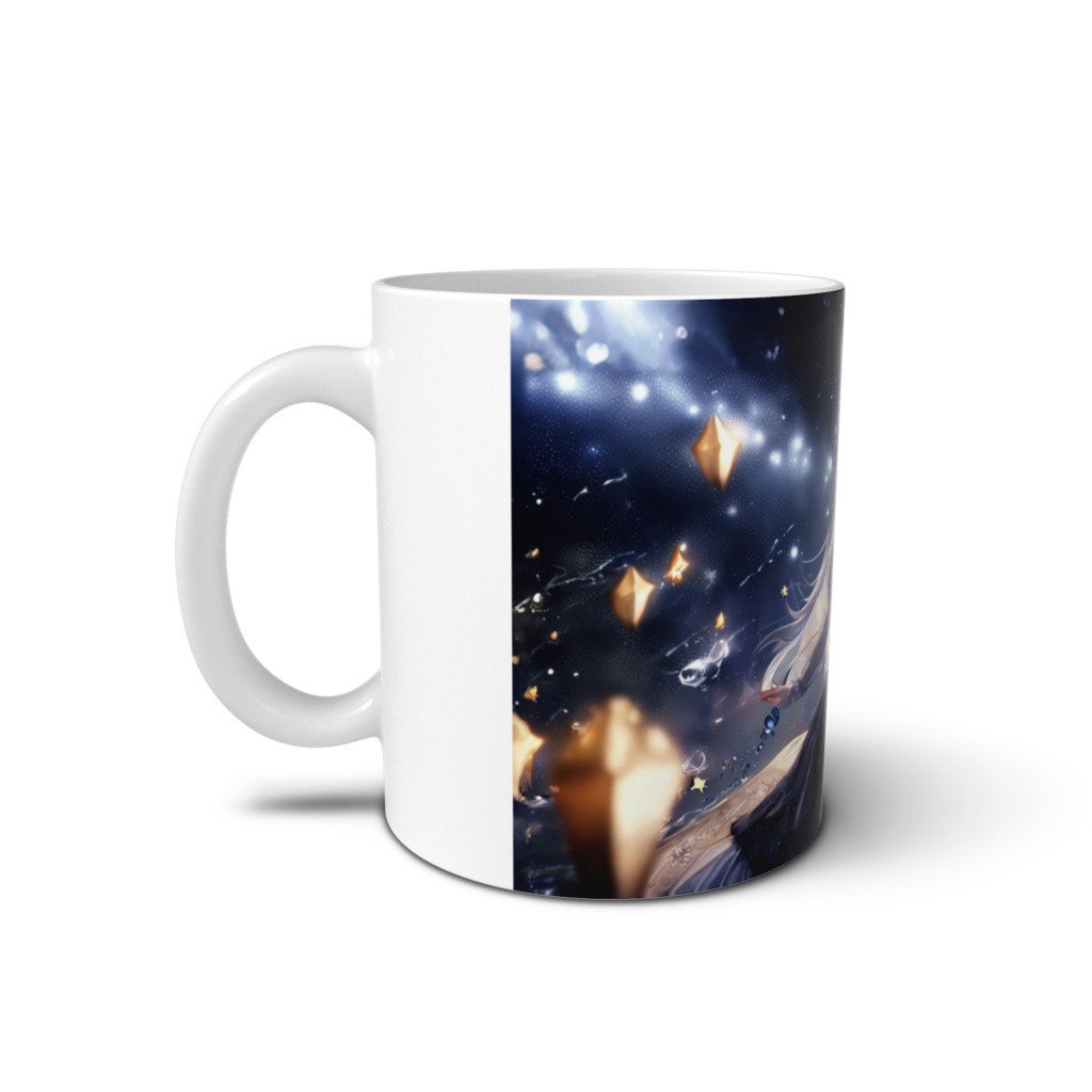 <マグカップ>水瓶座の女神:天の川の下でオーブを纏い