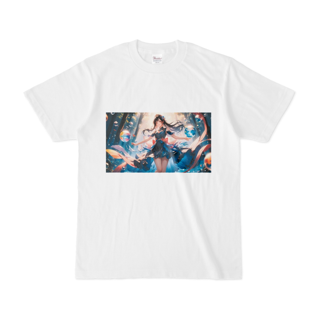 <Tシャツ>魚座の女神：奥深い樹林の瑞々しい光の中で