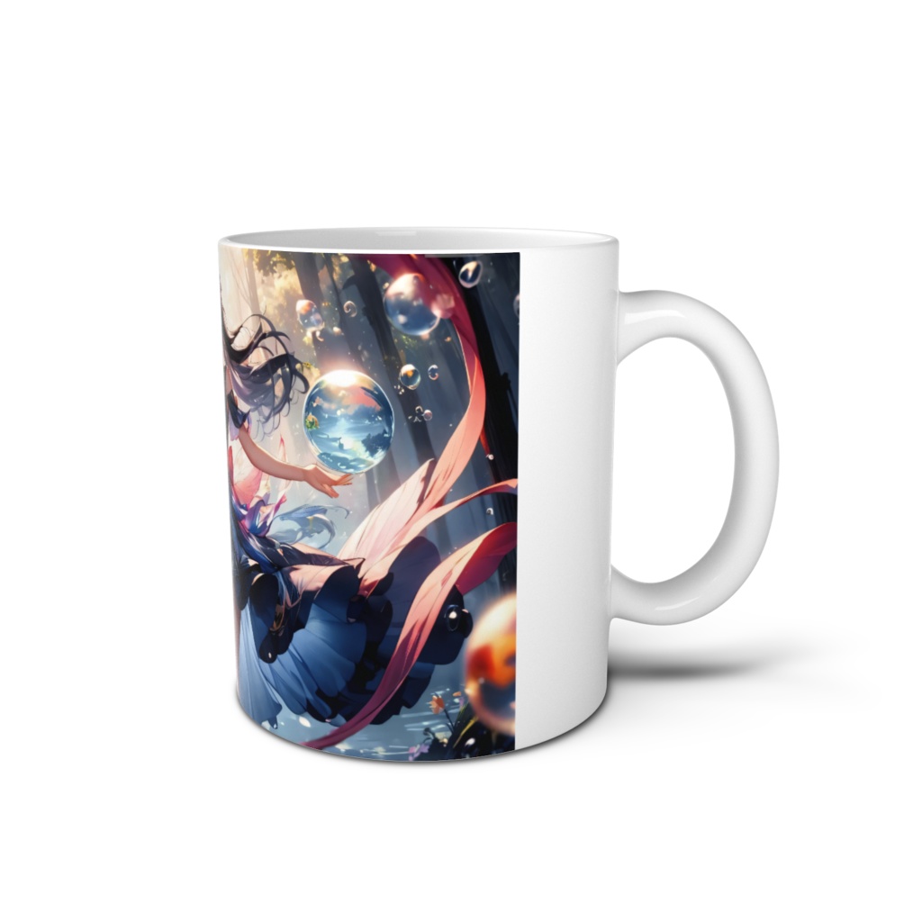 <マグカップ>魚座の女神:奥深い樹林の瑞々しい光の中で