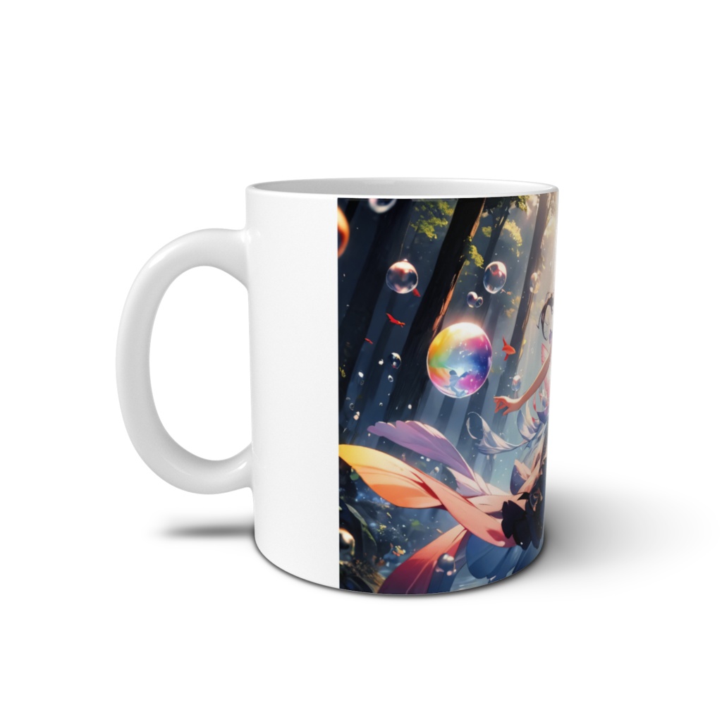 <マグカップ>魚座の女神:奥深い樹林の瑞々しい光の中で