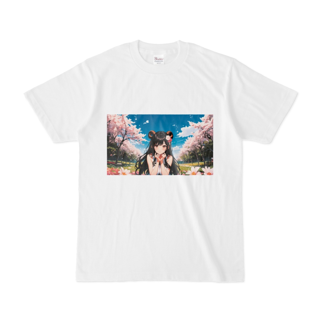 <Tシャツ>牡羊座の女神:満開の桜に囲まれてあなたに