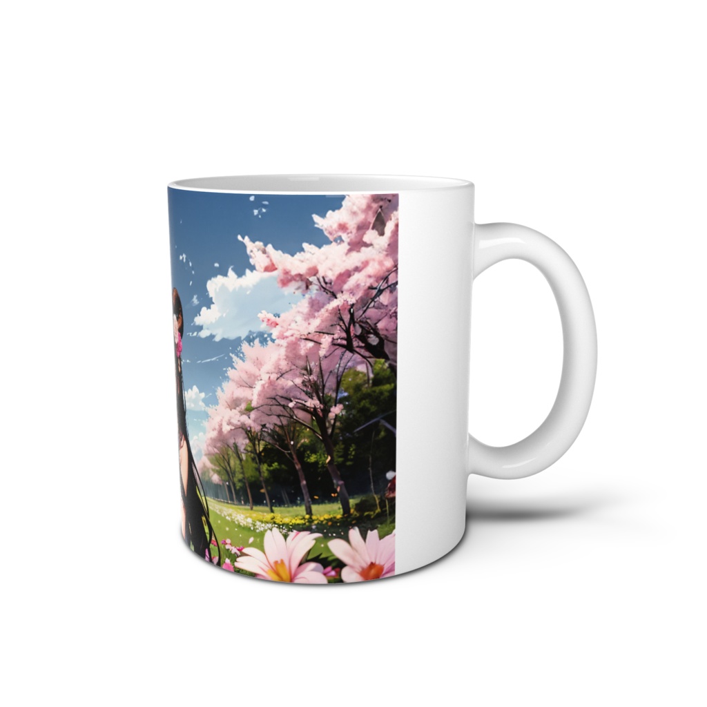 <マグカップ>牡羊座の女神:満開の桜に囲まれてあなたに