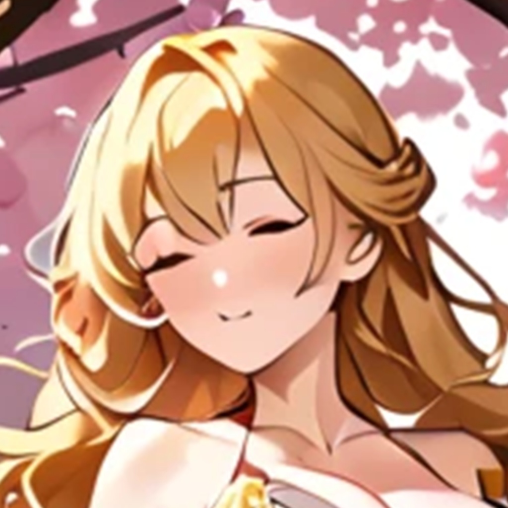 <イラスト>獅子座の女神：桜が散ってしまうその前に