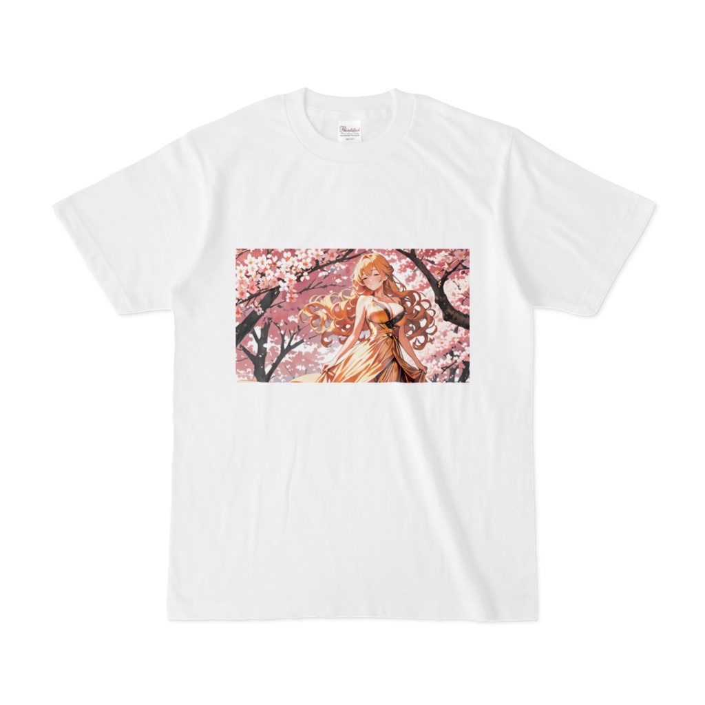 <Tシャツ>獅子座の女神:桜が散ってしまうその前に