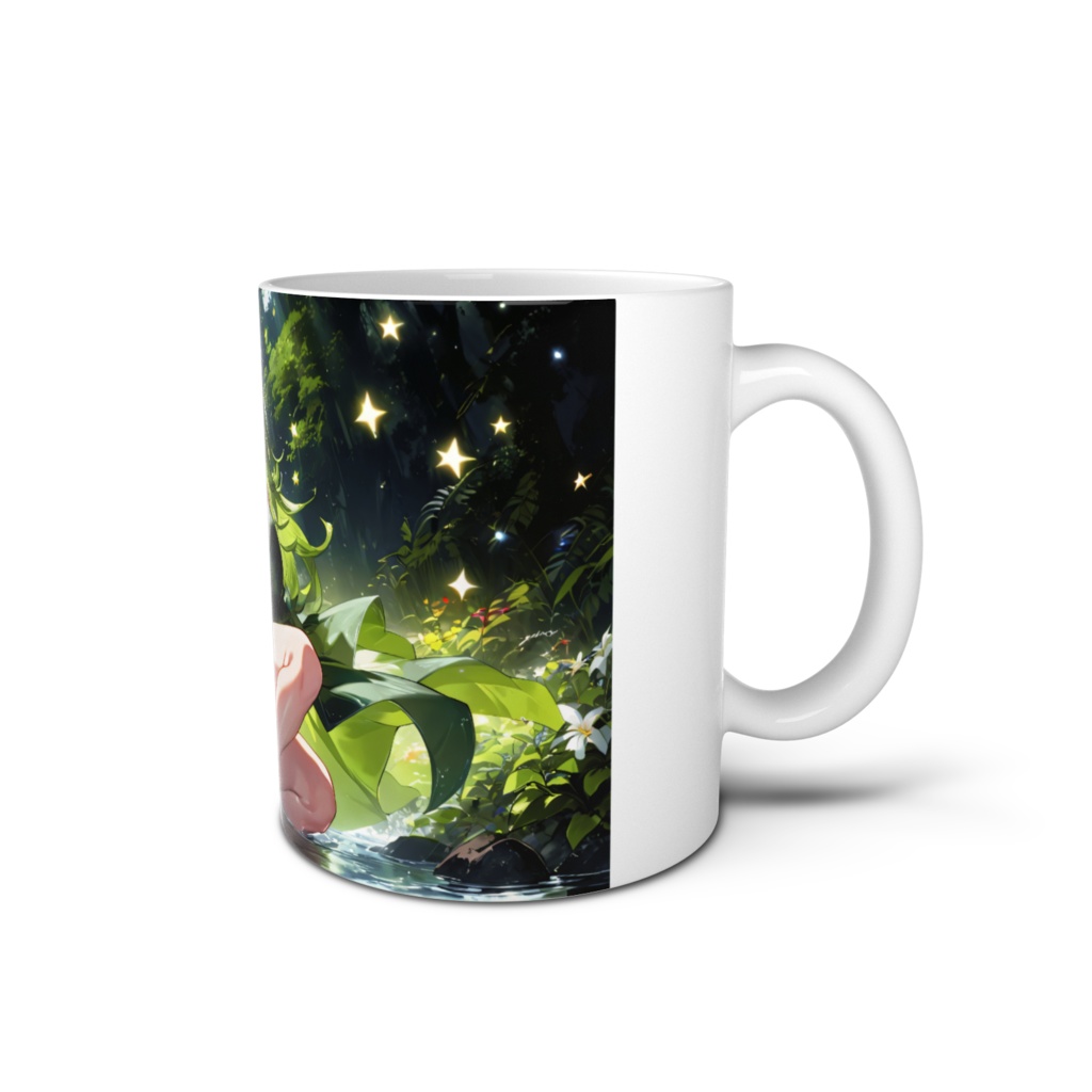 <マグカップ>蟹座の女神:川面の星と花々とたわむれて