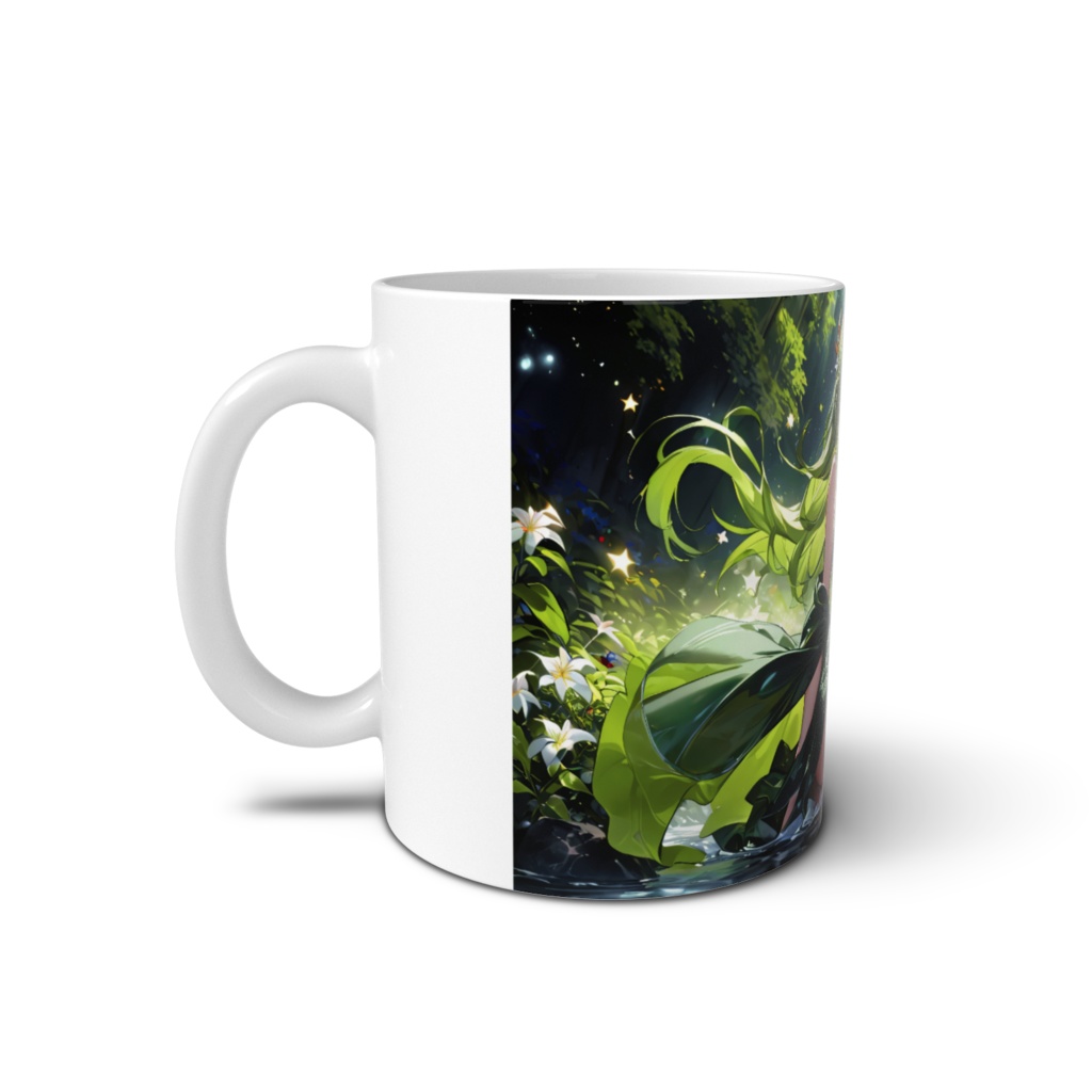 <マグカップ>蟹座の女神:川面の星と花々とたわむれて