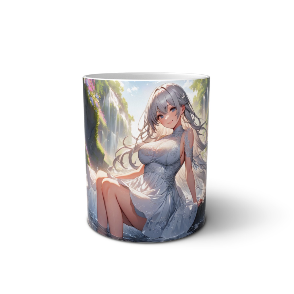 <マグカップ>水瓶座の女神：渓谷の河音が響く春