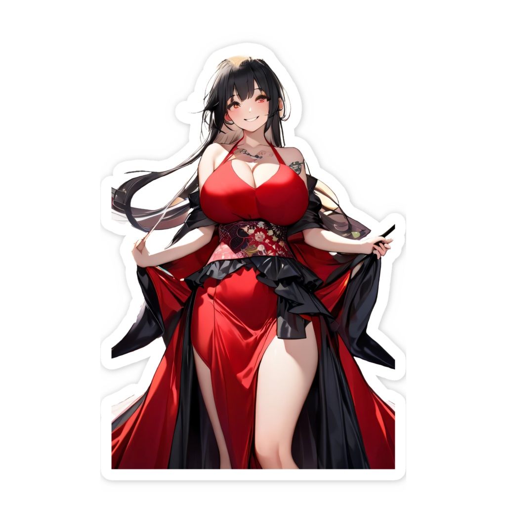 <スマホステッカー>蠍座の女神:月夜の晩に薔薇に語れば