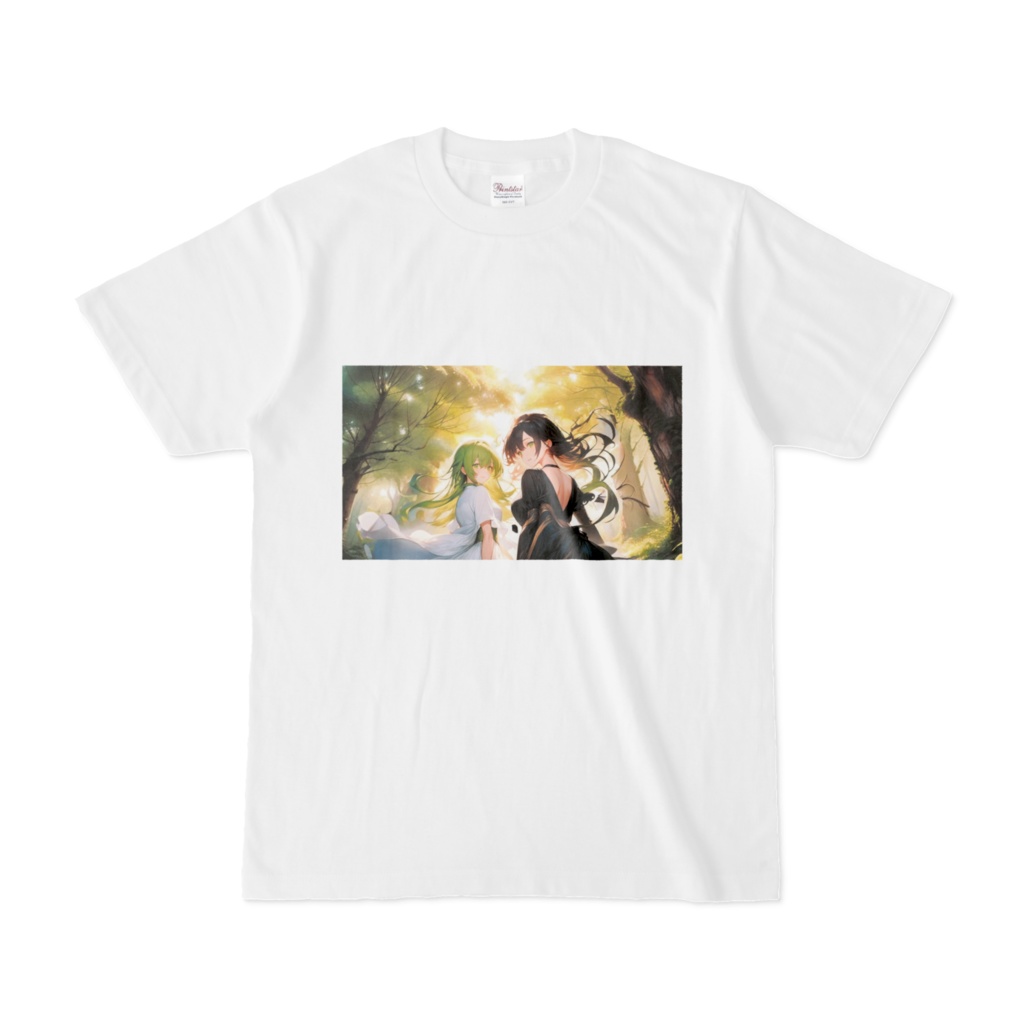 <Tシャツ>双子座の女神：この緑と光を忘れないで