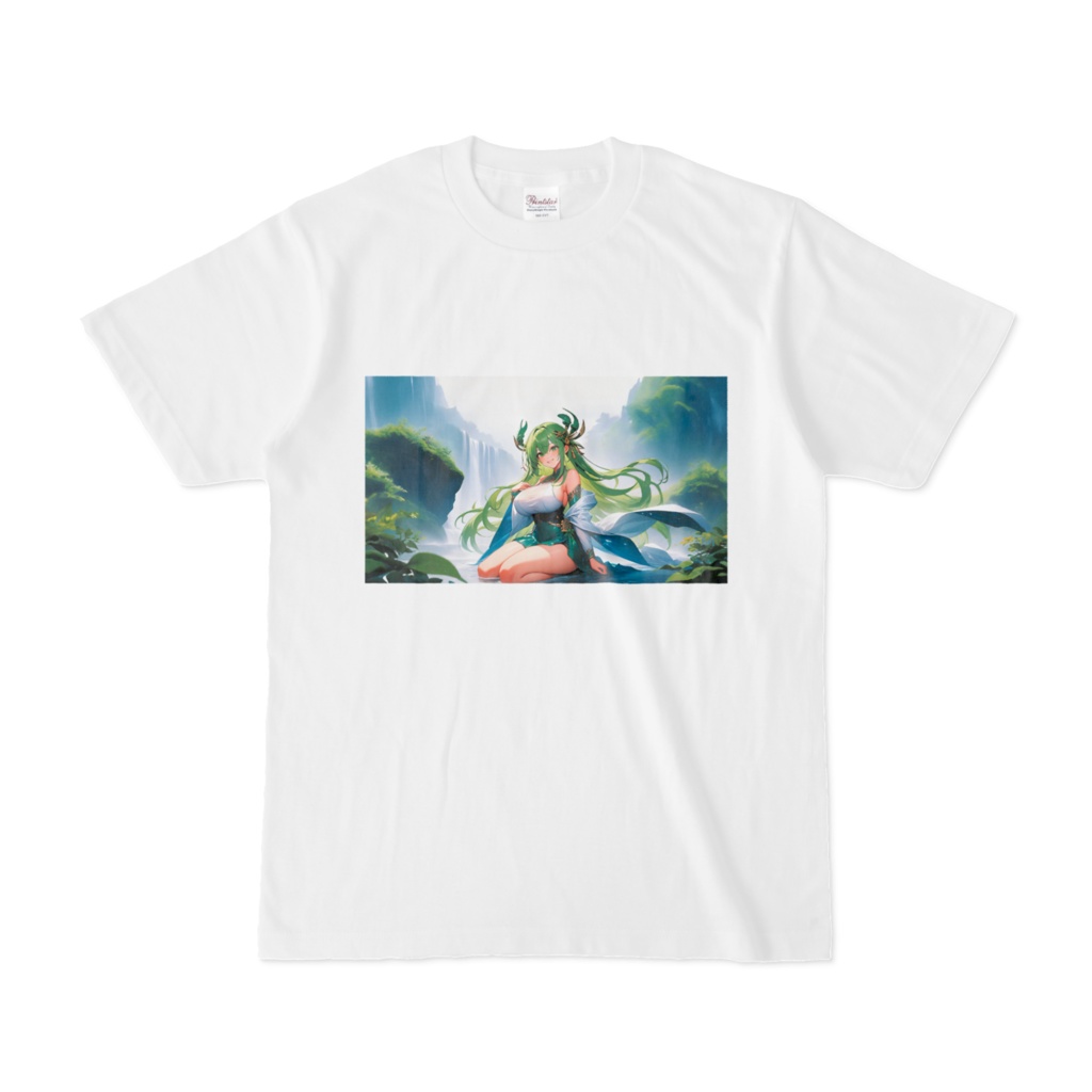 <Tシャツ>蟹座の女神：雨の恵みの音を聞きながら