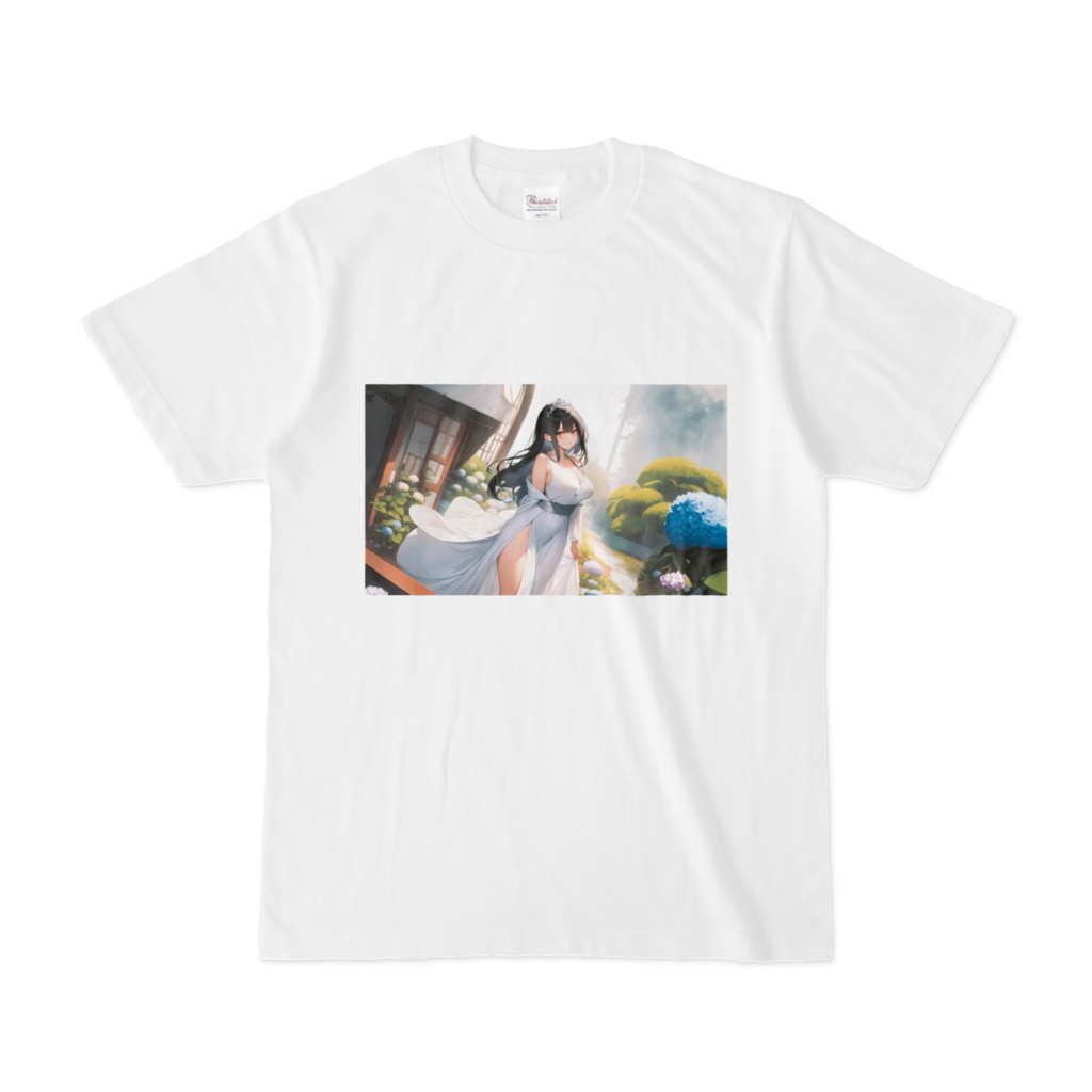 <Tシャツ>乙女座の女神：紫陽花の咲く庭で君は