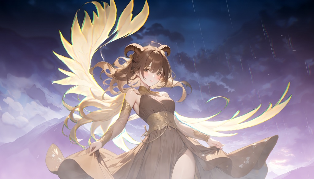 【12星座コレクション】山羊座の女神｜癒しのヒーリングアートVol.02：小雨が残る朝もやに身を寄せて