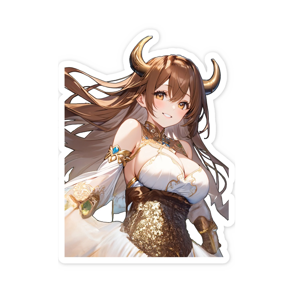 ☆特価☆<スマホステッカー>牡牛座の女神:日差しは春を越えて