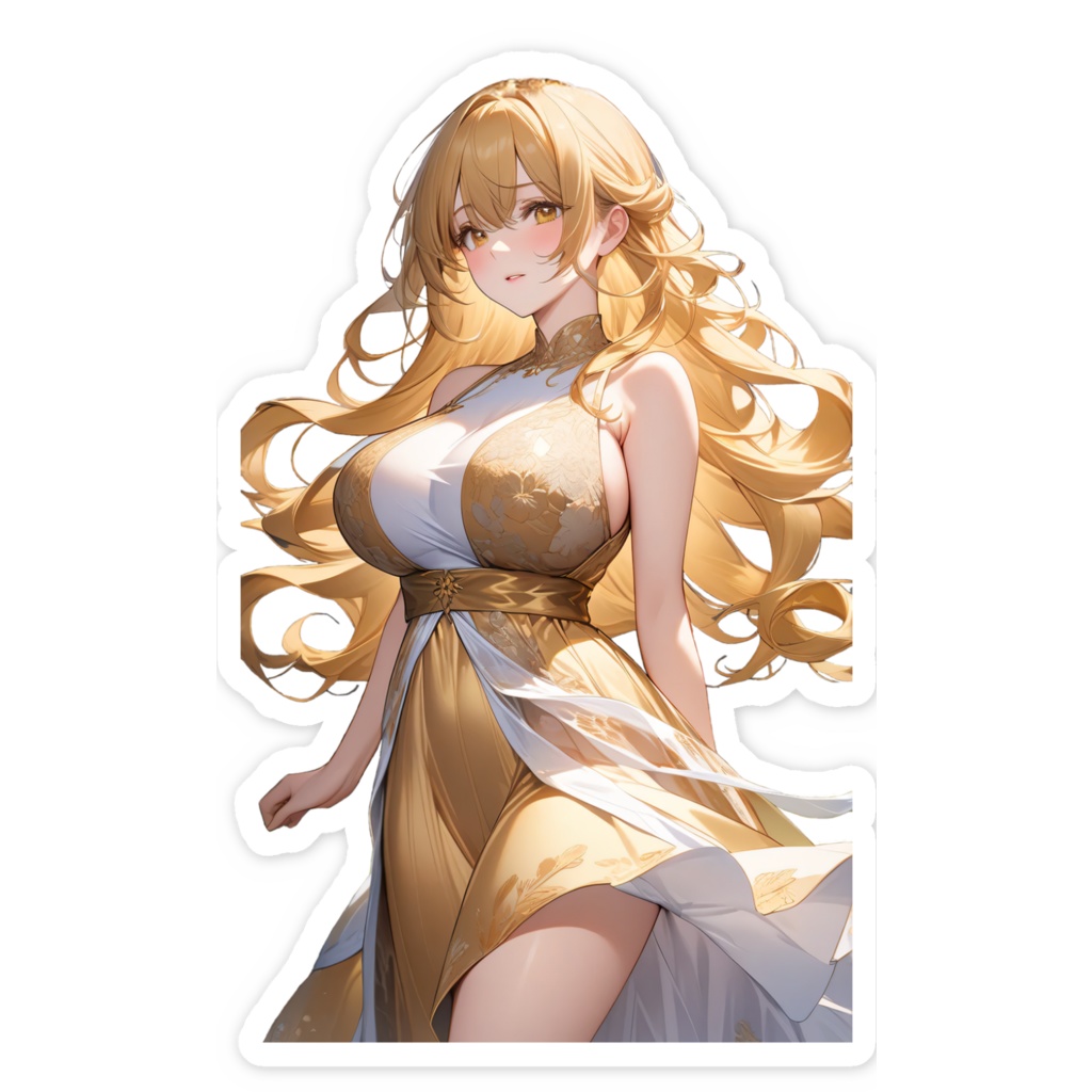 <スマホステッカー>獅子座の女神:雨あがりの虹は突然に